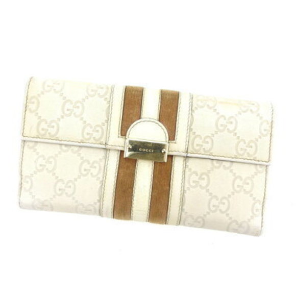 Gucci long Wallet Guccissima beige off white - Picture 1 of 6